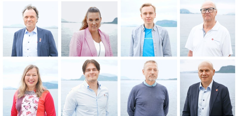 Et knippe av kandidatene i Ålesund FrP