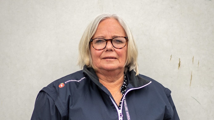 Nelly Olsen er gruppeleder i Porsgrunn FrP. Hun forteller at partiet ikke ønsker en ny bypakke med bompenger i Grenland.
