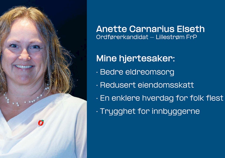 Lenke til artikkel om Ordførerkandidat Anette Carnarius Elseth
