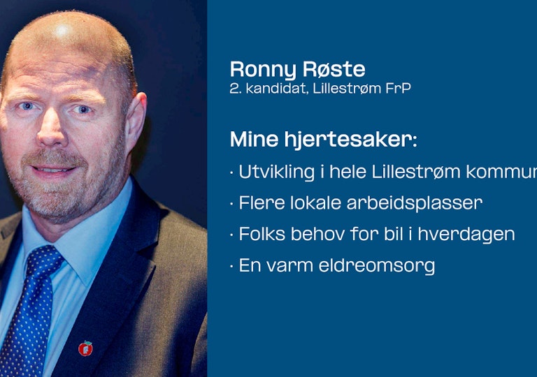 Lenke til artikkel om 2. kandidat Ronny Røste