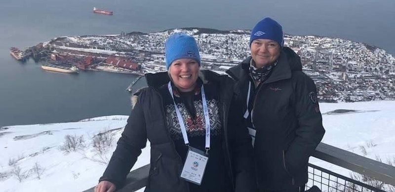 Silje Hjemdal og Hanne Dyveke Søttar VM i alpint i 2020, i Narvik. Foto.