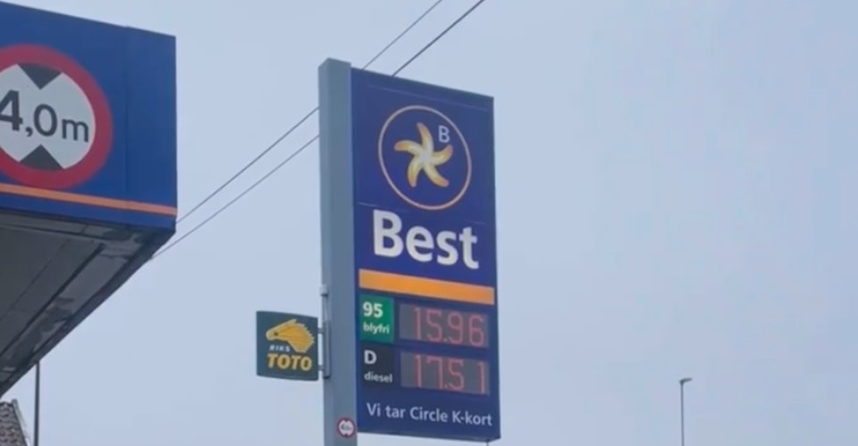 Foto av FrP-pris på drivstoff