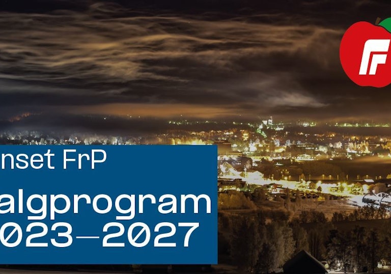 Lenke til artikkel om Program for Tynset FrP 2023-2027